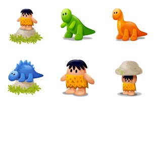 Dino icon sets preview