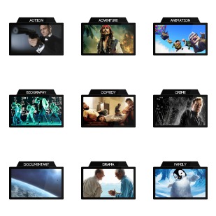 Movie Folder icon sets preview