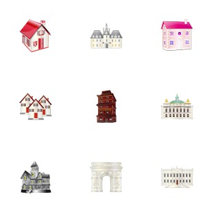 Les 12 Maisons icon sets preview