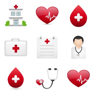 Medical set icon sets preview