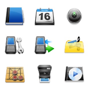 Mobile Phone icon sets preview