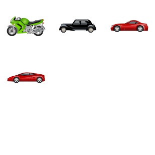 Transport icon sets preview