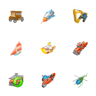 Transport For Vista icon sets preview