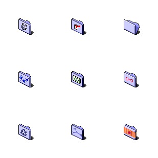 The Folder Collection icon sets preview