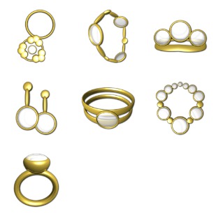 Princess Jewellery icon sets preview