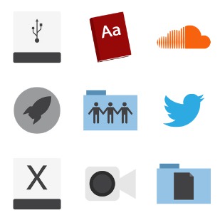 Minimalism icon sets preview