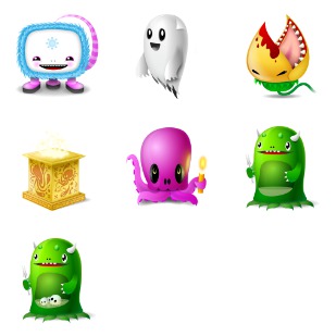 Monsters icon sets preview