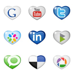 Sweet Social Media icon sets preview