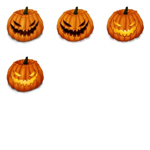 Halloween Pumpkins icon sets preview