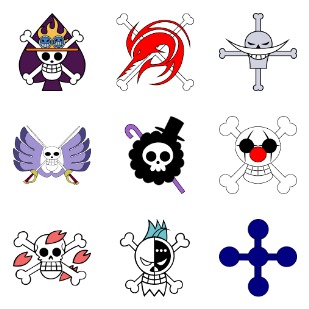 One Piece Manga Jolly Roger icon sets preview