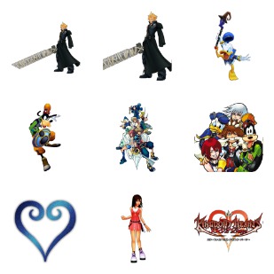 Kingdom Hearts icon sets preview