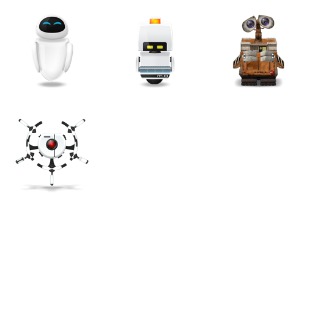 Wall-E icon sets preview