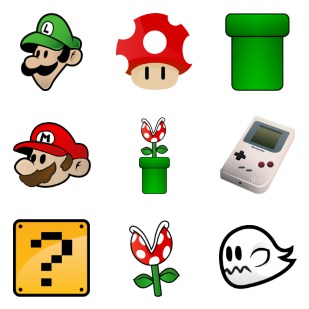 Super Mario Dock Set VI icon sets preview