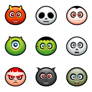 Halloween Avatars icon sets preview