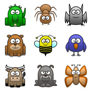 Animal icon sets preview