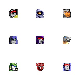 The Transformers icon sets preview