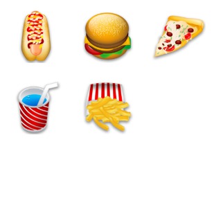 Food icon sets preview