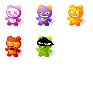 Art Toys 2 icon sets preview