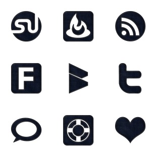 Blue Jeans Social Media icon sets preview