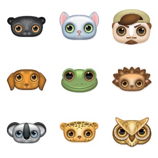 Zoom Eyed Creatures icon sets preview