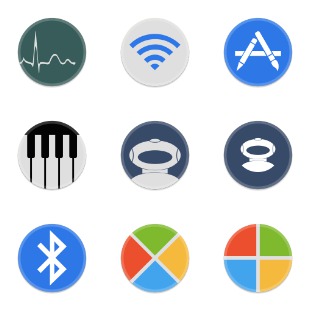 Button UI System Apps icon sets preview