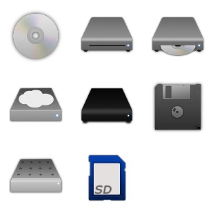 Storage icon sets preview