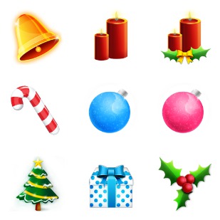 Christmas icon sets preview