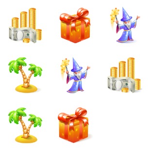 Enjoyment icon sets preview