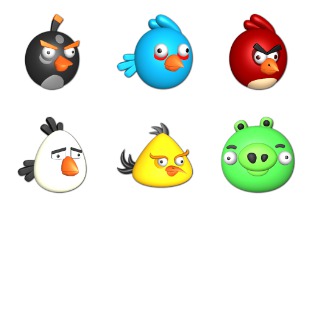 Angry Birds icon sets preview