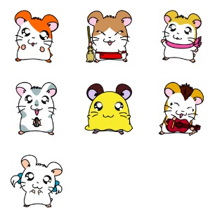 Hamtaro icon sets preview