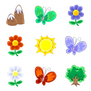 Nature icon sets preview