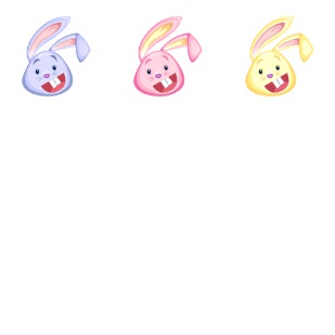 Easter Rabbits icon sets preview