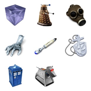 Doctor Who icon sets preview