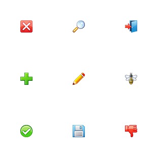 24x24 Application icon sets preview