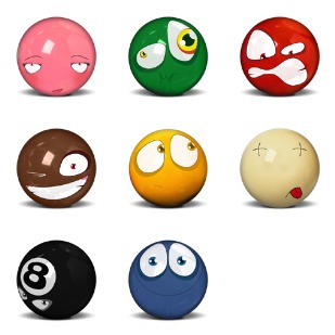 Snooker Balls icon sets preview