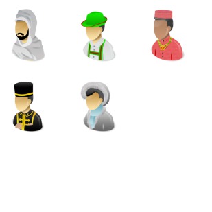 Human Races icon sets preview