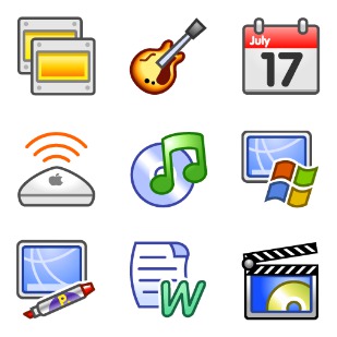 Clipper System 2 icon sets preview