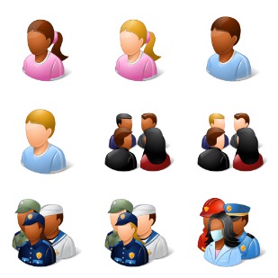 Vista People icon sets preview