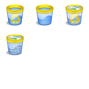 Azullustre Trashcans icon sets preview