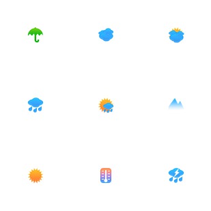 joy Weather icon sets preview