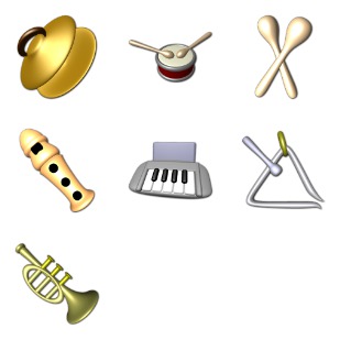 Instruments icon sets preview