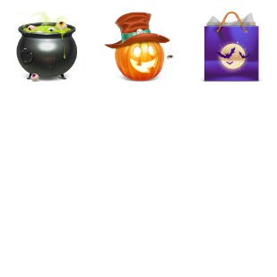 Halloween pack icon sets preview