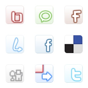 Set of Social Icons No.4 icon sets preview