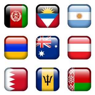 Flag Borderless icon sets preview