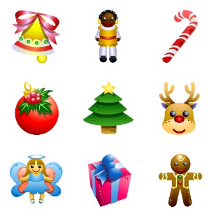 Christmas icon sets preview