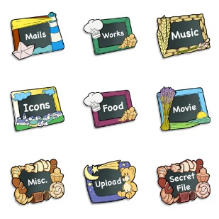 Slate icon sets preview