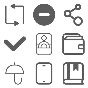 Wireframe icon sets preview