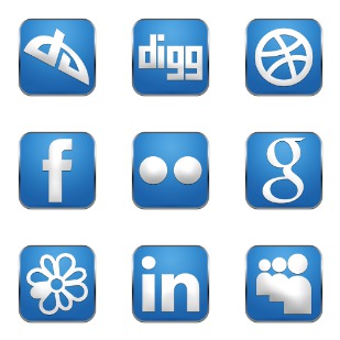 Simple Rounded Social icon sets preview