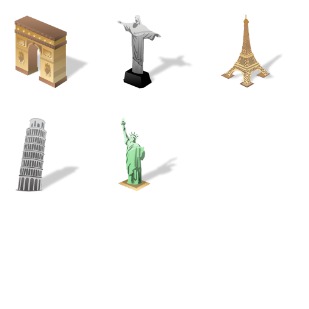 World Places icon sets preview