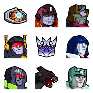 Transformers X Vol. 3 icon sets preview